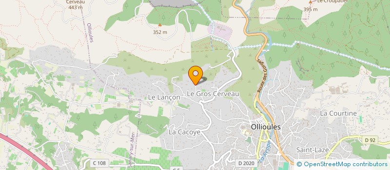 localisation de l'entreprise MONSIEUR DENIS LUBRANO à OLLIOULES