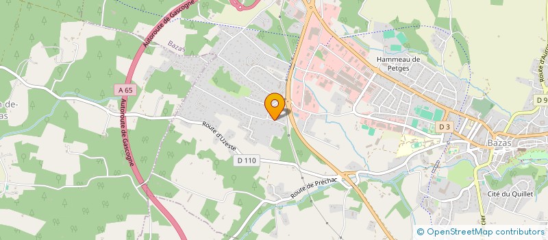 localisation de l'entreprise MONSIEUR DENIS LUCAS  BAZAS