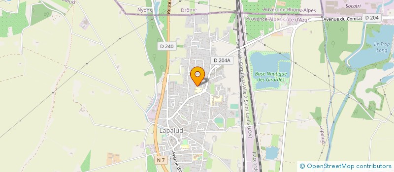 localisation de l'entreprise MONSIEUR DENIS LUISELLI  LAPALUD