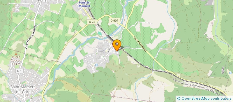 localisation de l'entreprise MONSIEUR DENIS MADASCHI  GAJAN