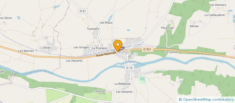 localisation de l'entreprise MONSIEUR DENIS MARANDON à RUFFEC