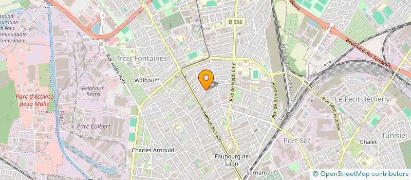 localisation de l'entreprise MONSIEUR DENIS MARECHAL  REIMS