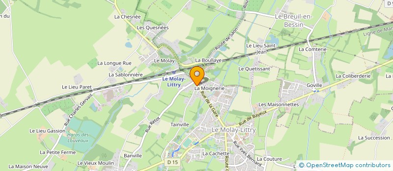 localisation de l'entreprise MONSIEUR DENIS MARGUERITE  LE MOLAY-LITTRY