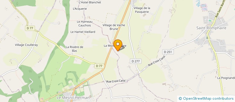 localisation de l'entreprise MONSIEUR DENIS MARIE  BOURGVALLEES