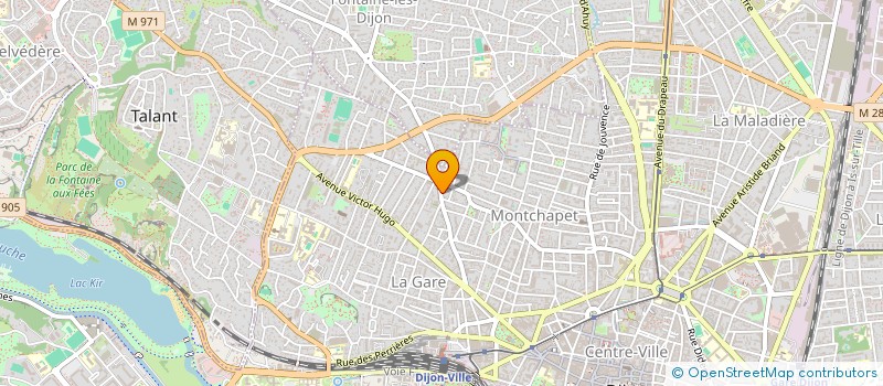 localisation de l'entreprise MONSIEUR DENIS MARION  DIJON