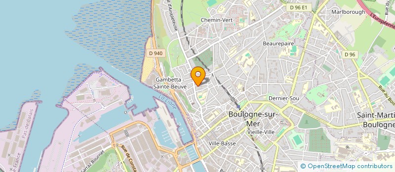 localisation de l'entreprise MONSIEUR DENIS MARION à BOULOGNE-SUR-MER