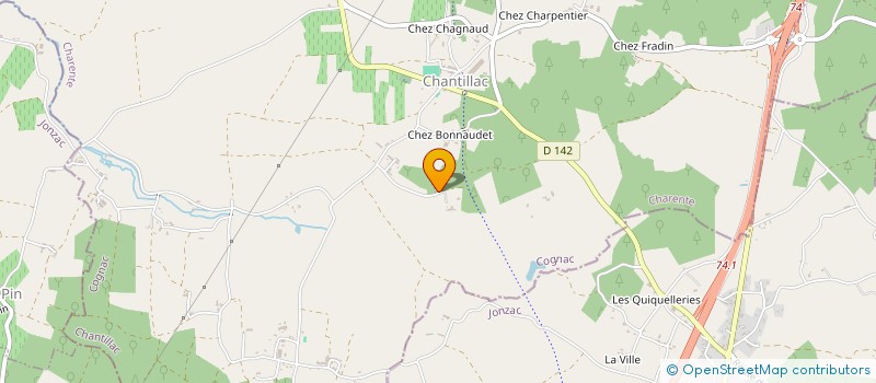 localisation de l'entreprise MONSIEUR DENIS MARPEAU à CHANTILLAC
