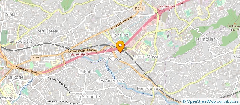 localisation de l'entreprise MONSIEUR DENIS MARTIN à TOULON
