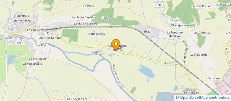 localisation de l'entreprise MONSIEUR DENIS MARTIN  MONTOIRE-SUR-LE-LOIR