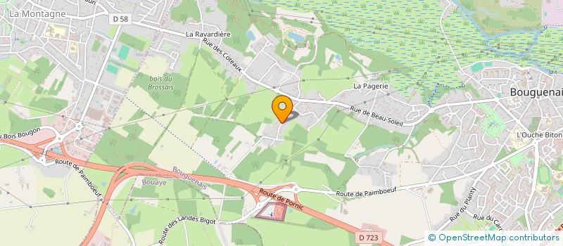 localisation de l'entreprise MONSIEUR DENIS MARTIN  BOUGUENAIS