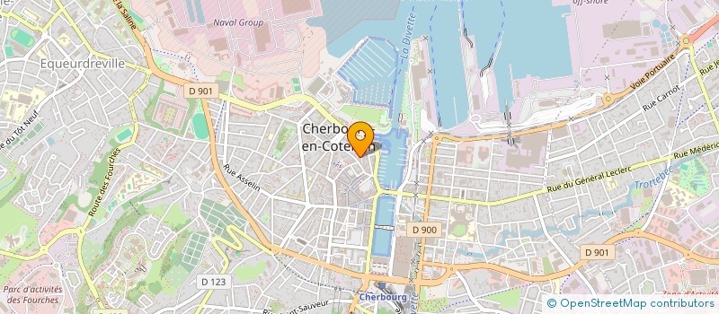 localisation de l'entreprise MONSIEUR DENIS MARTINE  CHERBOURG-EN-COTENTIN