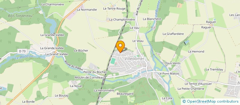 localisation de l'entreprise MONSIEUR DENIS MARTINEAU  VILLEDOMER