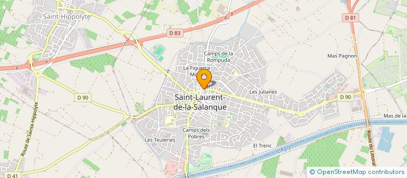 localisation de l'entreprise MONSIEUR DENIS MARTINON à SAINT-LAURENT-DE-LA-SALANQUE