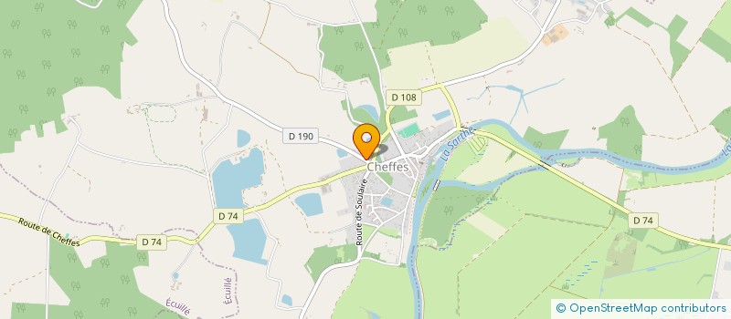 localisation de l'entreprise MONSIEUR DENIS MASSON  CHEFFES