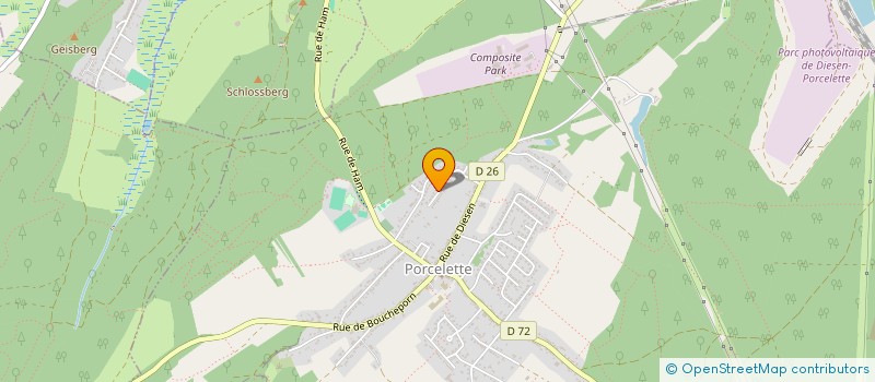 localisation de l'entreprise MONSIEUR DENIS MATHIS  PORCELETTE