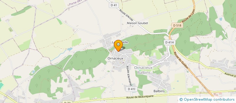 localisation de l'entreprise MONSIEUR DENIS MAURICE RENE PLICHET  ORNACIEUX-BALBINS