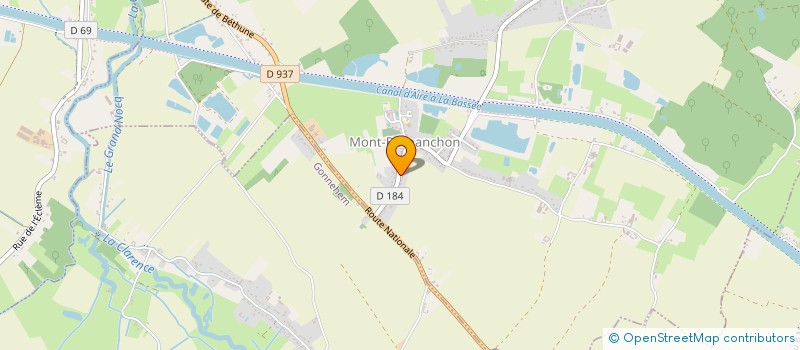 localisation de l'entreprise MONSIEUR DENIS MAZINGARBE  CALONNE-SUR-LA-LYS