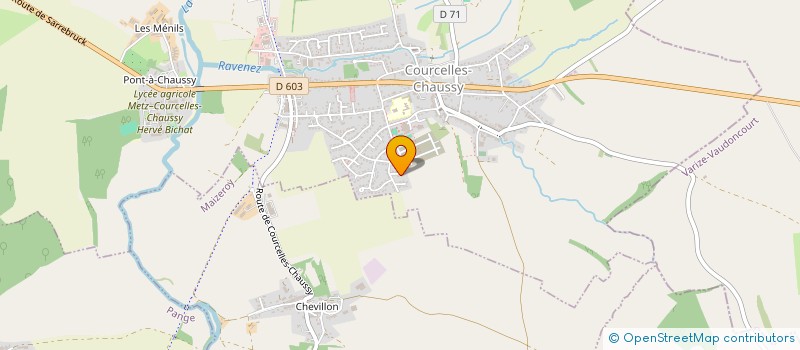 localisation de l'entreprise MONSIEUR DENIS MEGEL  COURCELLES-CHAUSSY