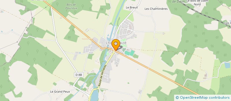 localisation de l'entreprise MONSIEUR DENIS MEILLAUD  LUSSAC-LES-CHATEAUX