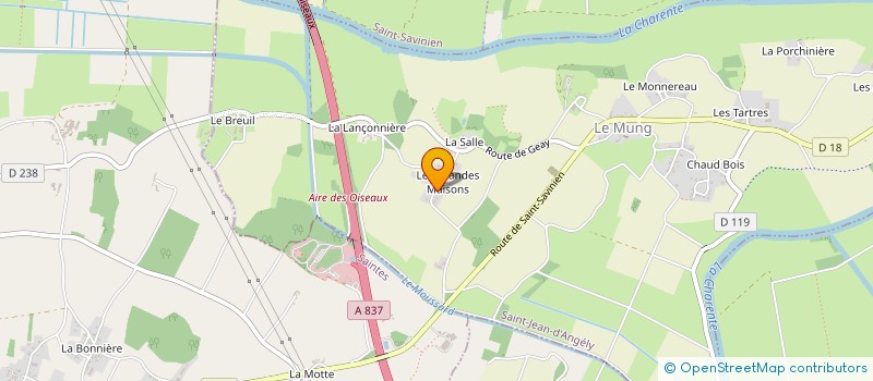 localisation de l'entreprise MONSIEUR DENIS MEREAUD  LE MUNG