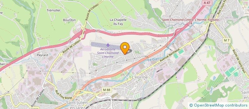 localisation de l'entreprise MONSIEUR DENIS MERIAT  L'HORME