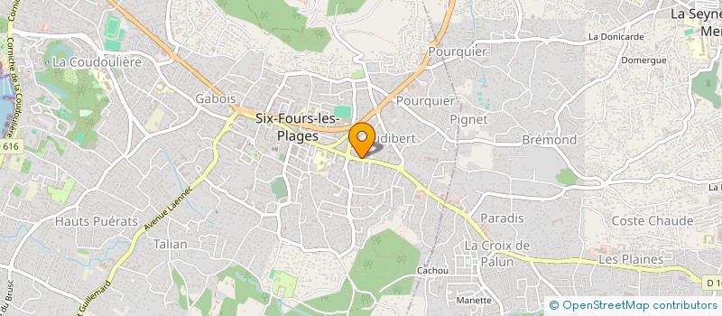 localisation de l'entreprise MONSIEUR DENIS MESLET à SIX-FOURS-LES-PLAGES