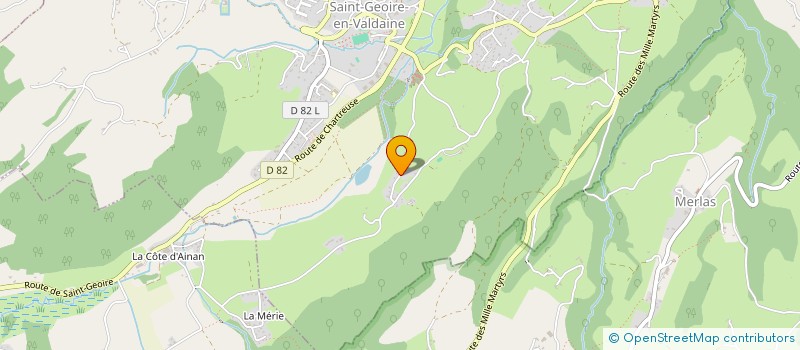 localisation de l'entreprise MONSIEUR DENIS METRAL  SAINT-GEOIRE-EN-VALDAINE