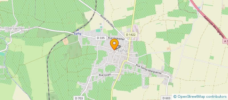 localisation de l'entreprise MONSIEUR DENIS METZ  EPFIG