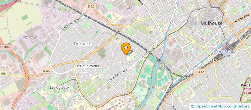 localisation de l'entreprise MONSIEUR DENIS METZGER  MULHOUSE