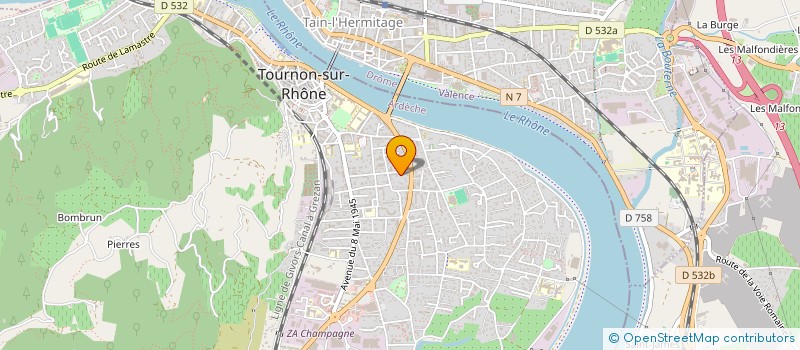 localisation de l'entreprise MONSIEUR DENIS METZLAFF à TOURNON-SUR-RHONE