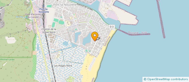 localisation de l'entreprise MONSIEUR DENIS MEURET  PORT-LA-NOUVELLE