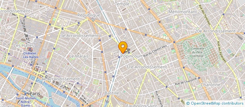 localisation de l'entreprise MONSIEUR DENIS MICHEL  PARIS