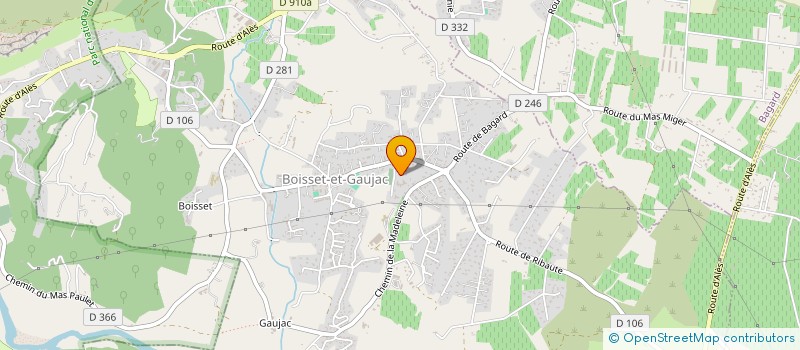 localisation de l'entreprise MONSIEUR DENIS MICHEL  BOISSET-ET-GAUJAC