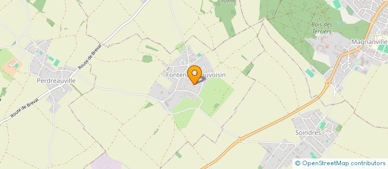 localisation de l'entreprise MONSIEUR DENIS MICHEL  FONTENAY-MAUVOISIN