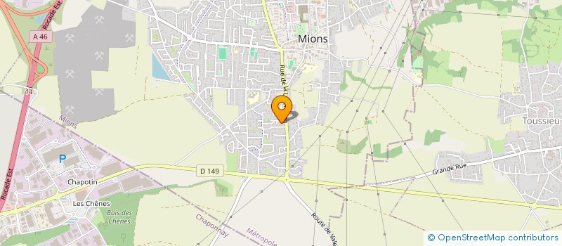 localisation de l'entreprise MONSIEUR DENIS MICHEL BERNARD COINON  MIONS