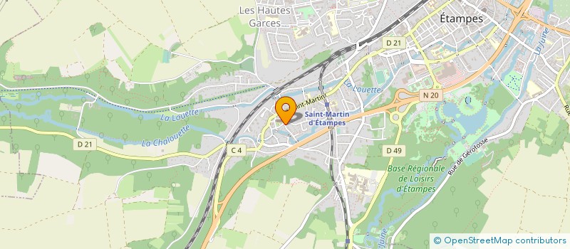 localisation de l'entreprise MONSIEUR DENIS MINEAU à ETAMPES