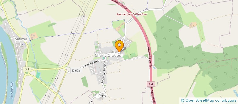 localisation de l'entreprise MONSIEUR DENIS MINET  CHARLY-ORADOUR