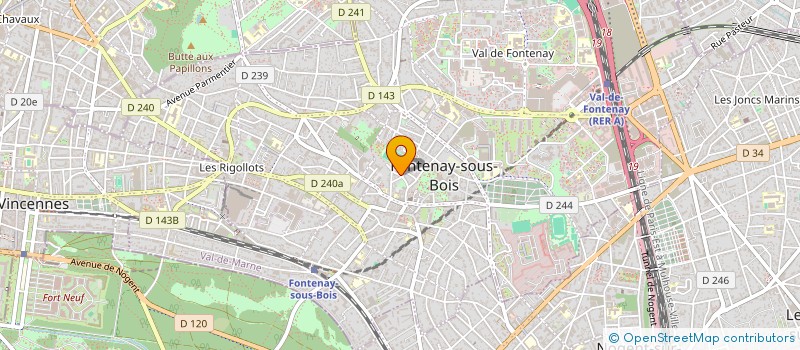 localisation de l'entreprise MONSIEUR DENIS MONFLEUR à FONTENAY-SOUS-BOIS