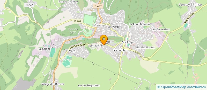 localisation de l'entreprise MONSIEUR DENIS MONNET  MAICHE