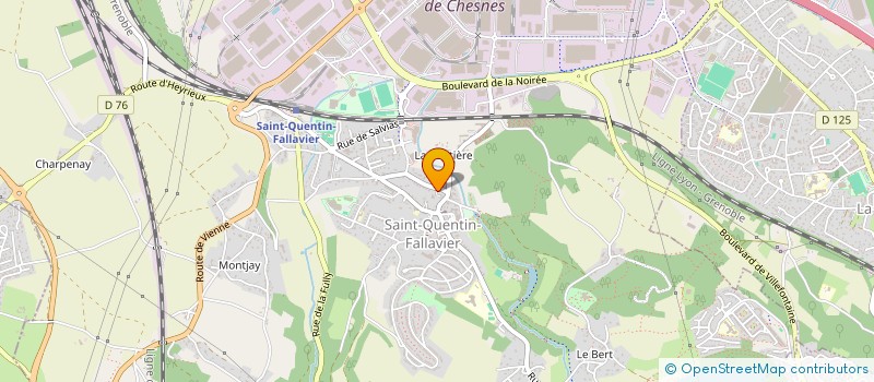 localisation de l'entreprise MONSIEUR DENIS MONTAURIOL  SAINT-QUENTIN-FALLAVIER