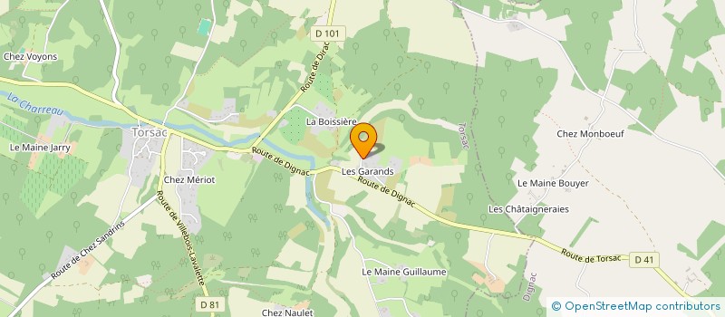 localisation de l'entreprise MONSIEUR DENIS MOREAU  DIGNAC