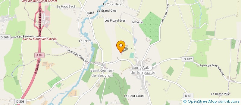 localisation de l'entreprise MONSIEUR DENIS MOREL  SAINT-AUBIN-DE-TERREGATTE