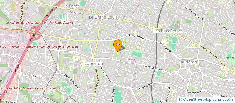 localisation de l'entreprise MONSIEUR DENIS MORISSET à MERIGNAC