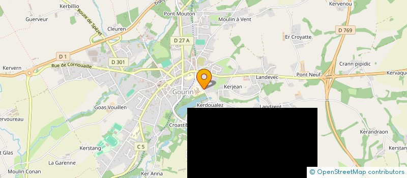 localisation de l'entreprise MONSIEUR DENIS MORVAN  GOURIN