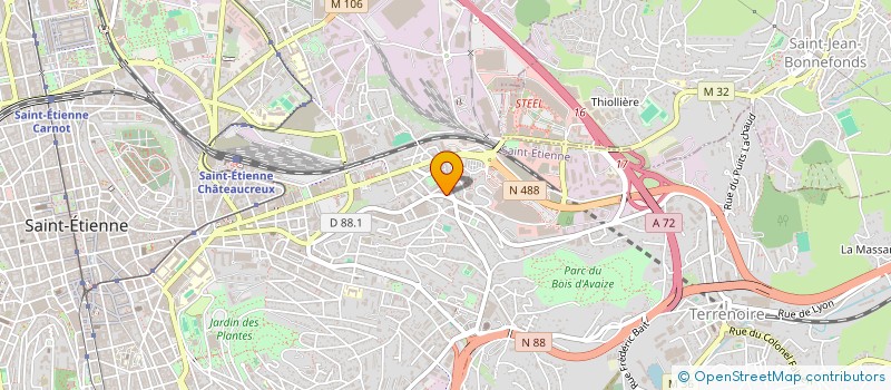 localisation de l'entreprise MONSIEUR DENIS MOSNIER  SAINT-ETIENNE