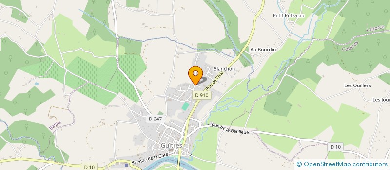 localisation de l'entreprise MONSIEUR DENIS MOTUT à GUITRES