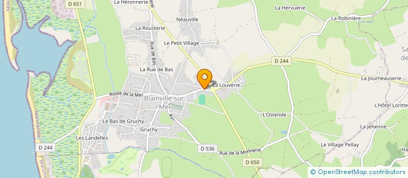 localisation de l'entreprise MONSIEUR DENIS MOULIN  BLAINVILLE-SUR-MER