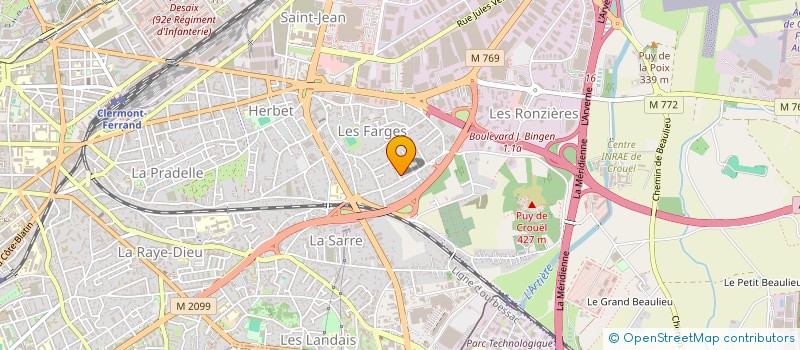 localisation de l'entreprise MONSIEUR DENIS MURAT  CLERMONT-FERRAND