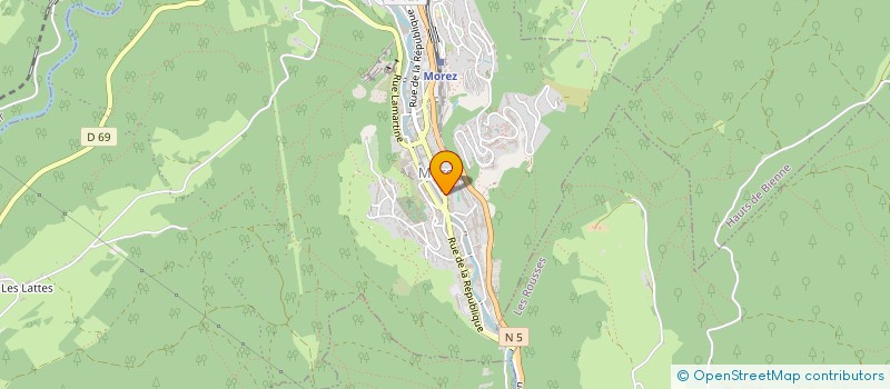 localisation de l'entreprise MONSIEUR DENIS MURER  HAUTS DE BIENNE