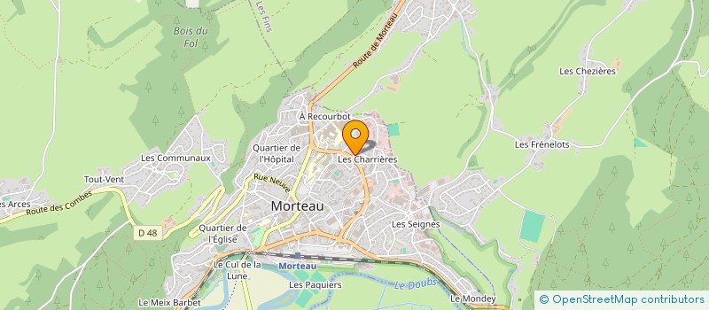localisation de l'entreprise MONSIEUR DENIS MURTIN  MORTEAU
